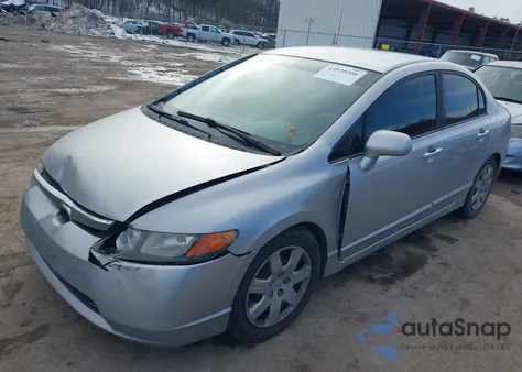 2008 Honda Civic Lx z USA, uszkodzony, nr VIN 1HGFA16538L067851